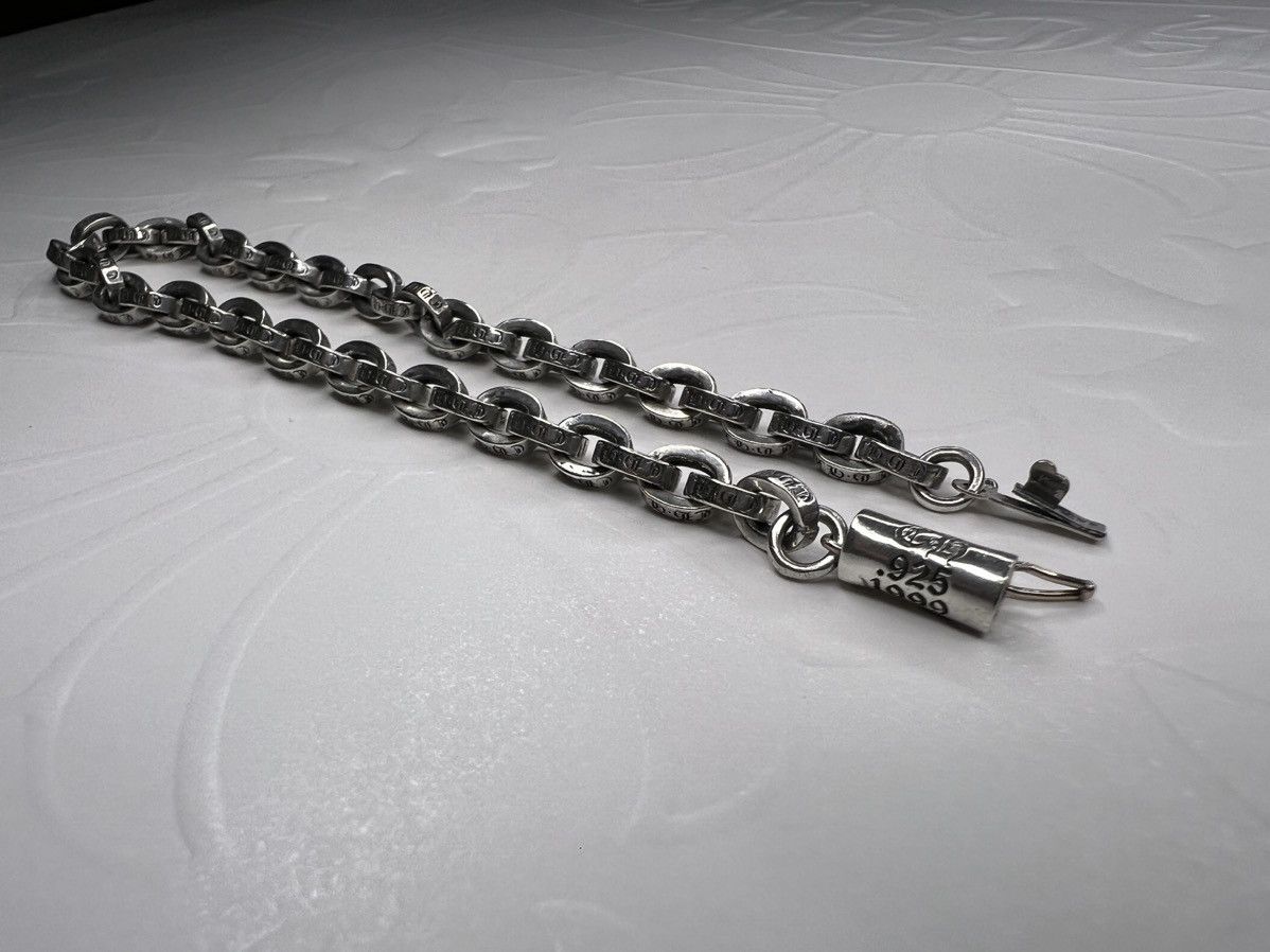 image of Chrome Hearts Paper Chain Bracelet in Silver, Men's