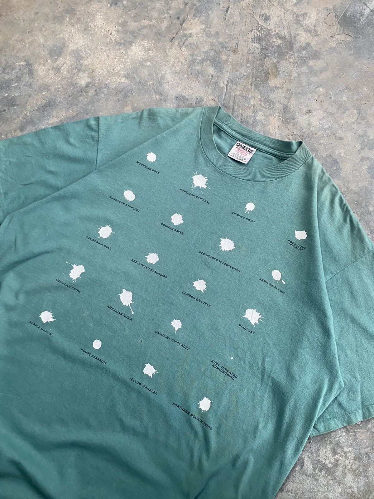Other Vintage 90s Humor Bird Poop Tee Size US XL / EU 56 / 4 - 3 Thumbnail