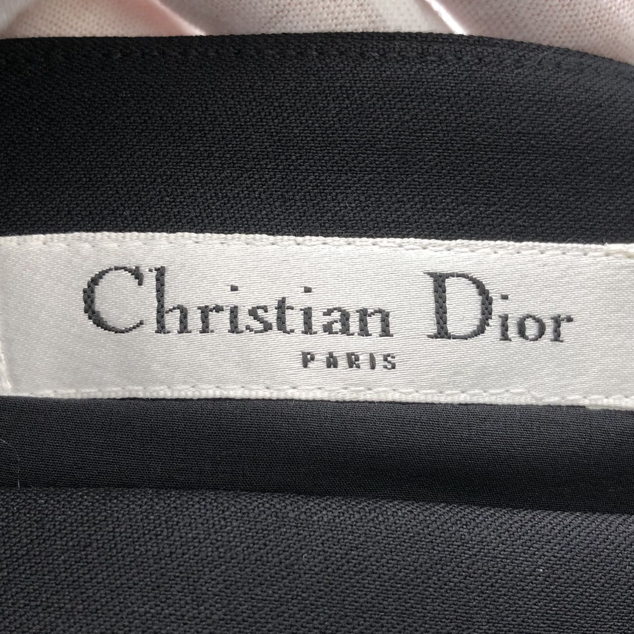 Dior Dior Wool Texture Long Split Hem Black Dress K26WX Size XS / US 0-2 / IT 36-38 - 5 Thumbnail