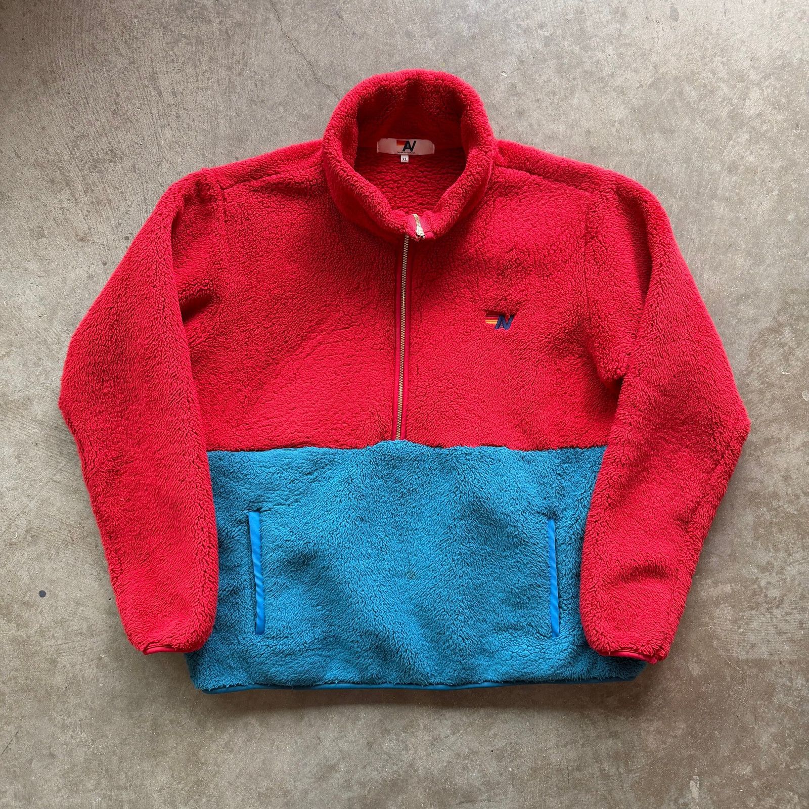 Aviator Nation Aviator Nation Teddy Fleece Quarter Zip Size XL Size US XL / EU 56 / 4 - 1 Thumbnail