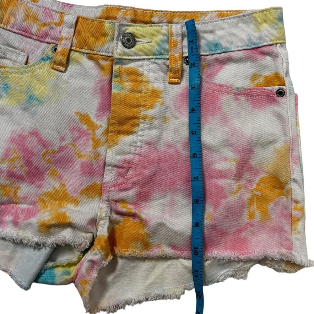 Old Navy High Rise Tie Dyed Denim Shorts Size 0 Size 25" / US 0 / IT 36 - 3 Thumbnail