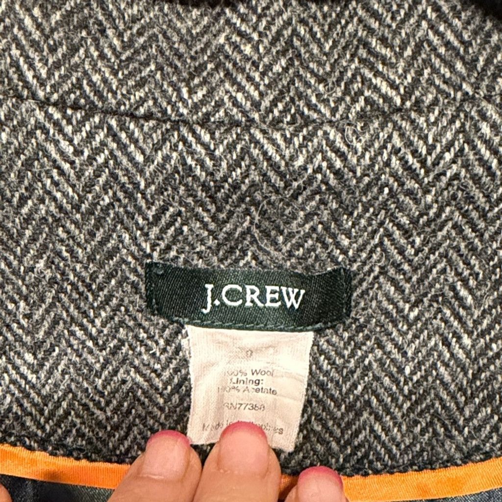 J.Crew J. Crew Herringbone Wool Blazer | EUC | Sz 0 Size XS / US 0-2 / IT 36-38 - 3 Thumbnail