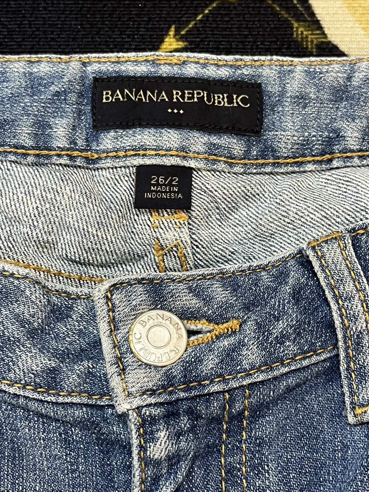 If Six Was Nine Vintage Banana Republic Flare Distressed Denim Size US 29 - 7 Thumbnail