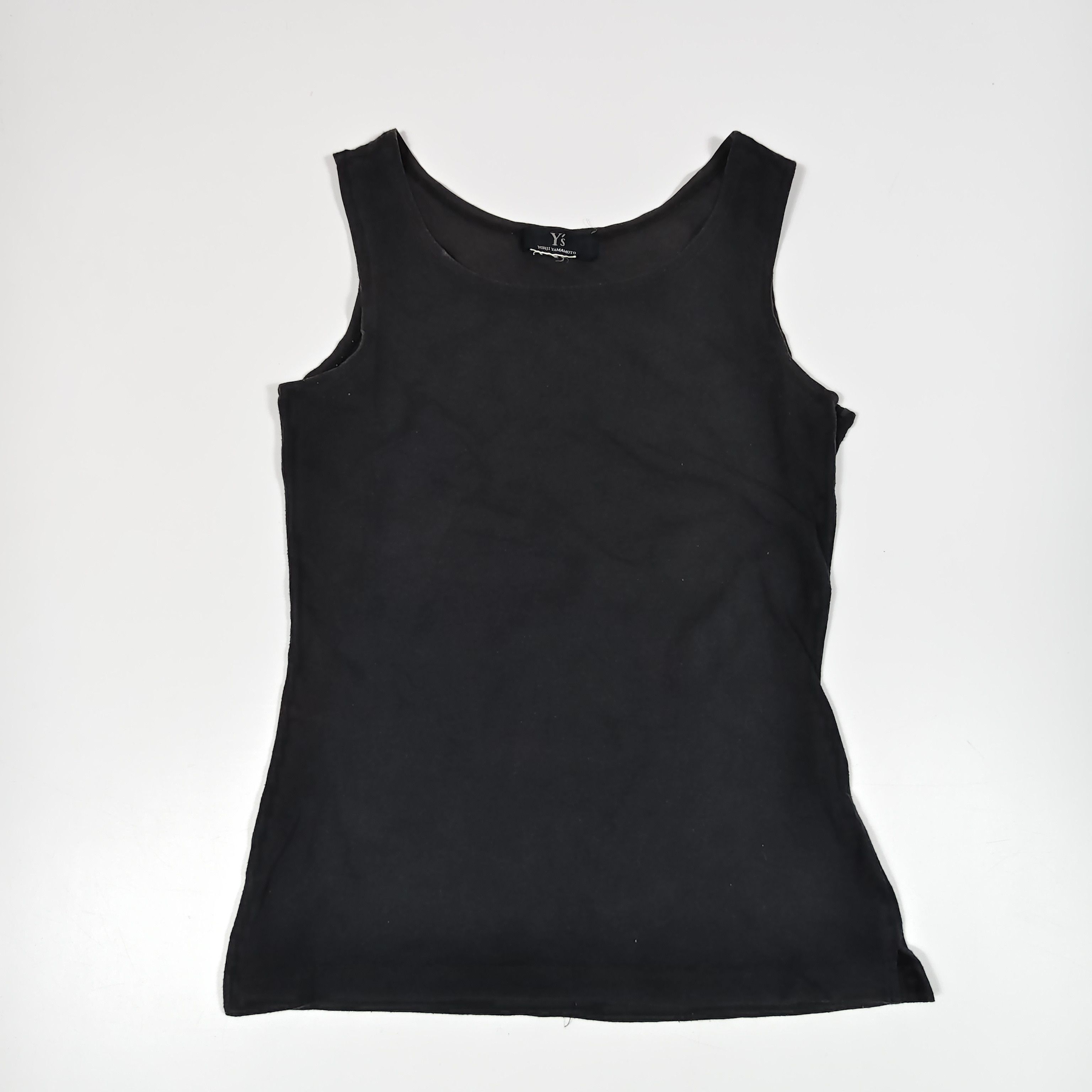 Y's Yohji Yamamoto Sleeveless Tank Top Black #F