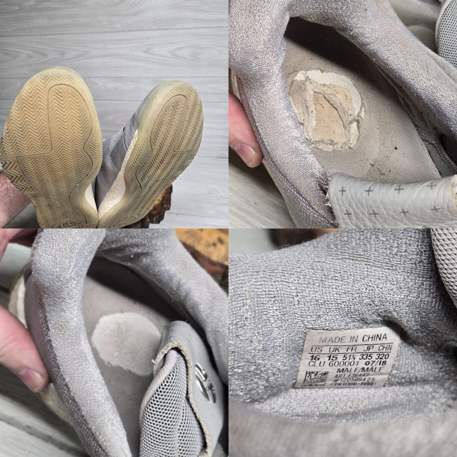 Adidas adidas James Harden Vol 3 Voyager Grey Two Silver Metallic F36443 Adult Men 16 Sneakers Basketball Straps 2018 Vintage No Size US 15 / EU 48 - 8 Thumbnail