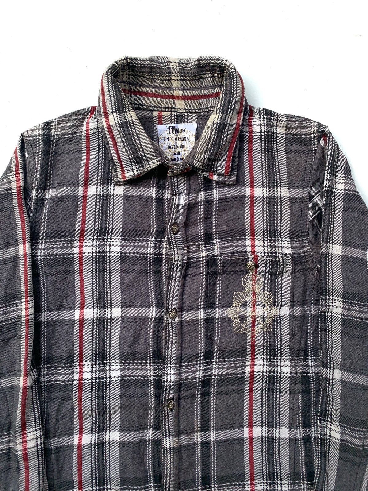 If Six Was Nine × Japanese Brand × Le Grande Bleu (L.G.B.) 2000s Japanese Brand Midas Double Collar Shirt Size US S / EU 44-46 / 1 - 12 Thumbnail