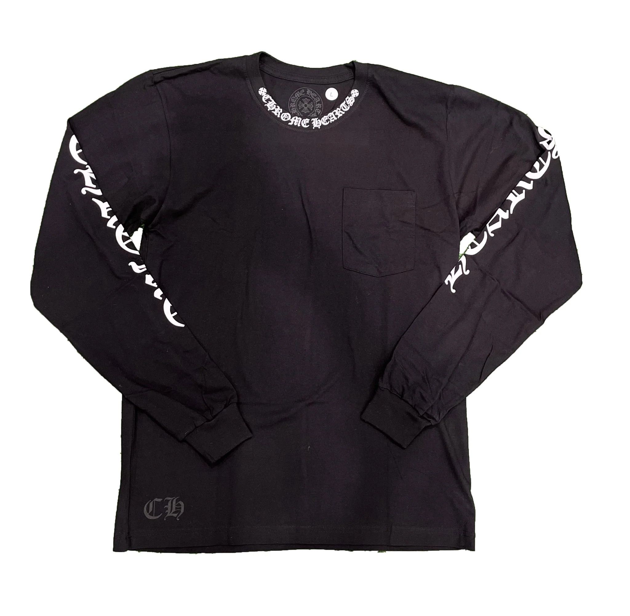 Chrome Hearts Chrome Hearts Neck Logo L/S T-shirt Black | Grailed