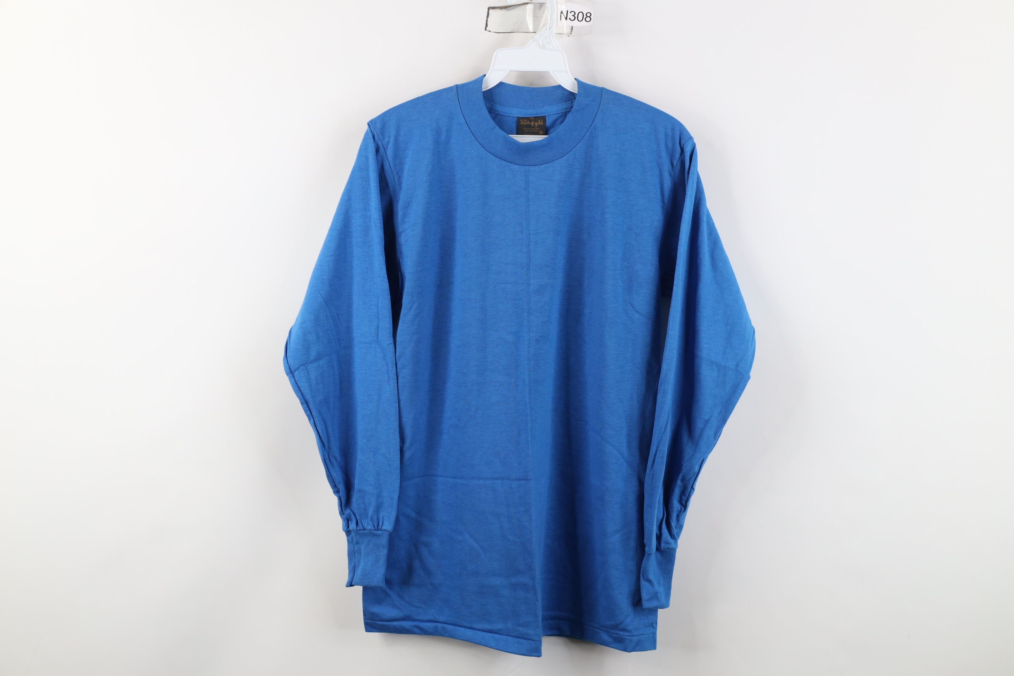 Vintage Vintage 70s 80s Streetwear Long Sleeve T-Shirt Blue USA Size US M / EU 48-50 / 2 - 1 Thumbnail