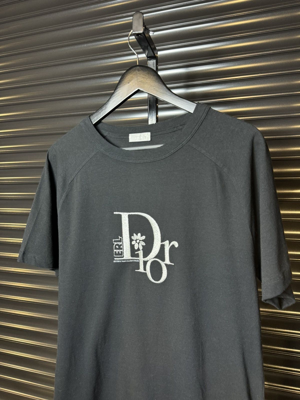 Dior × ERL Dior ERL Studio Embroidered Logo Black Tee - Large Size US L / EU 52-54 / 3 - 2 Thumbnail