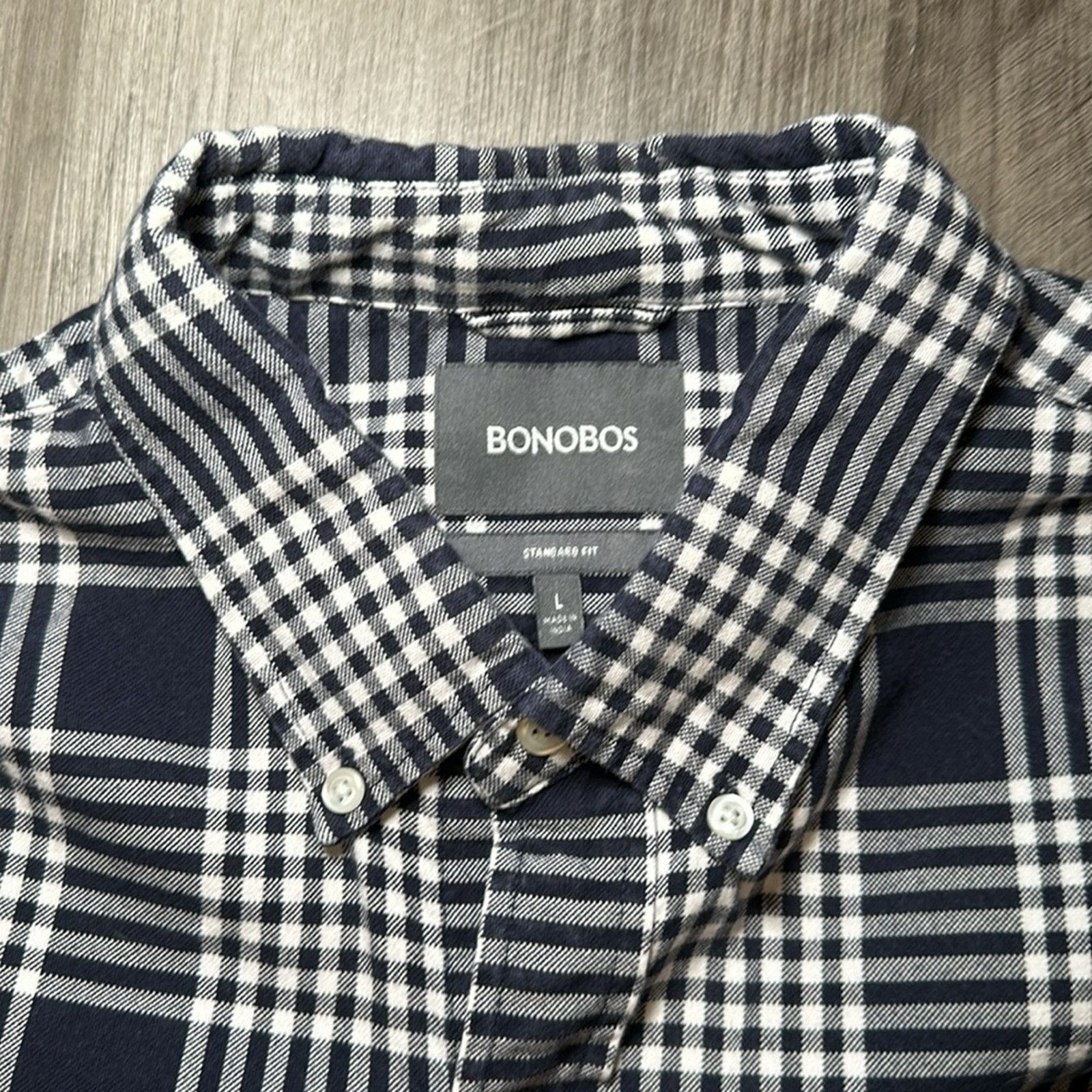 Bonobos Bonobos Standard Fit Heavy Long Sleeve Button Down - Large Size US L / EU 52-54 / 3 - 8 Thumbnail