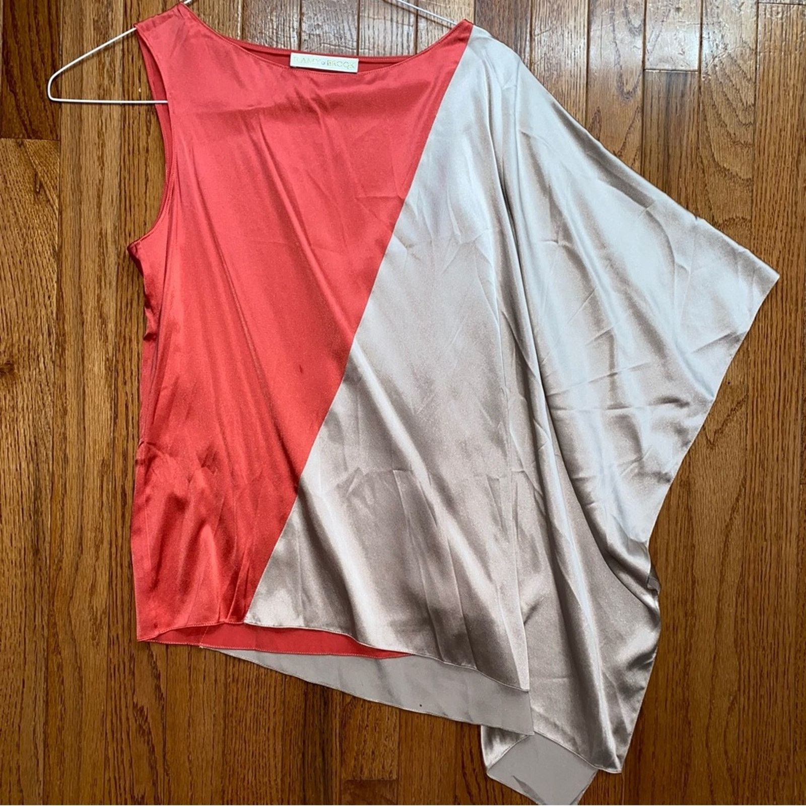 Ramy Brook Ramy Brook Tuckernuck Silk Colorblock Scarf Blouse S EUC Size S / US 4 / IT 40 - 2 Thumbnail