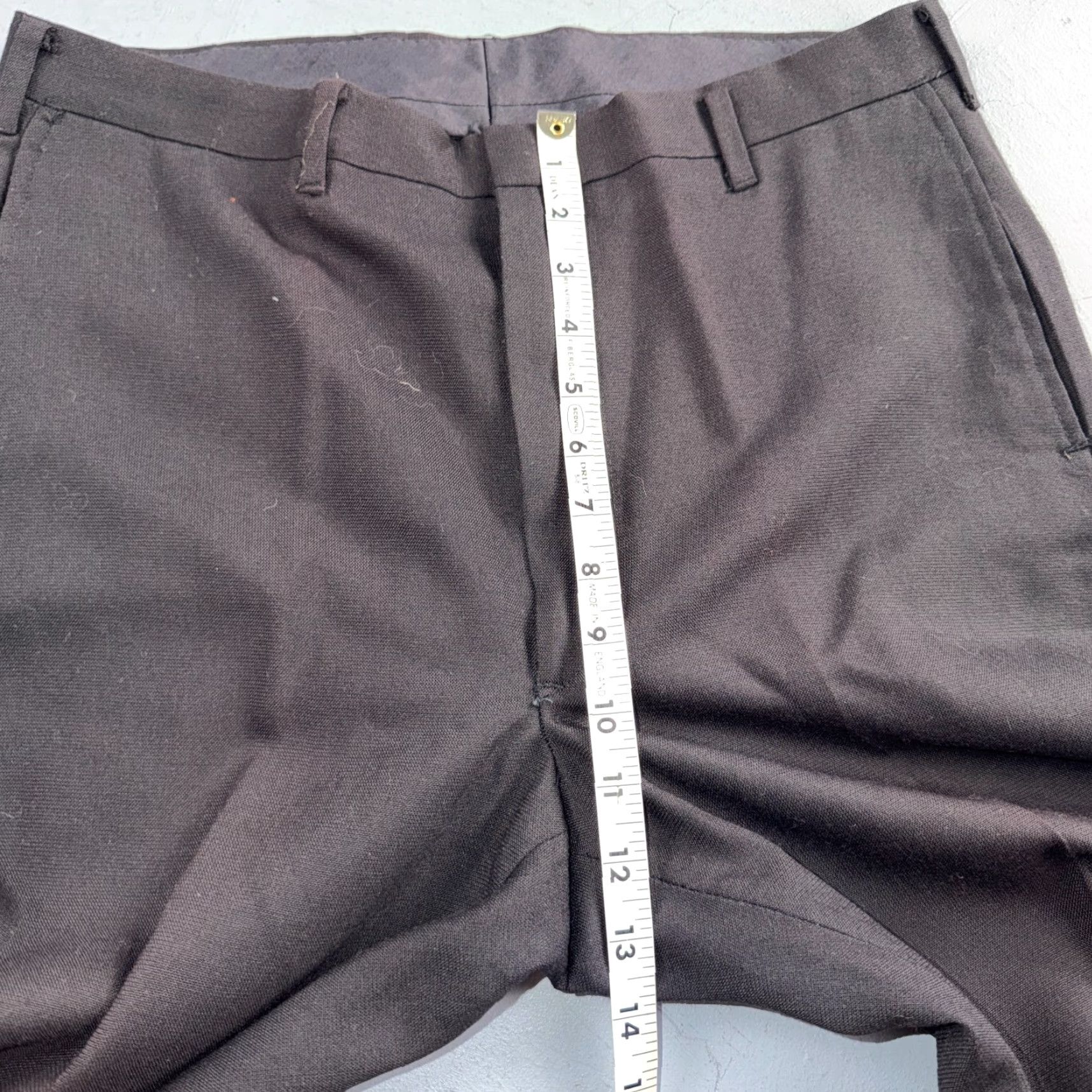 JCPenney VINTAGE 1960s Penneys Towncraft Twill Pants 32x33 Black Rockabilly Penn Prest Pants Size US 32 / EU 48 - 6 Thumbnail