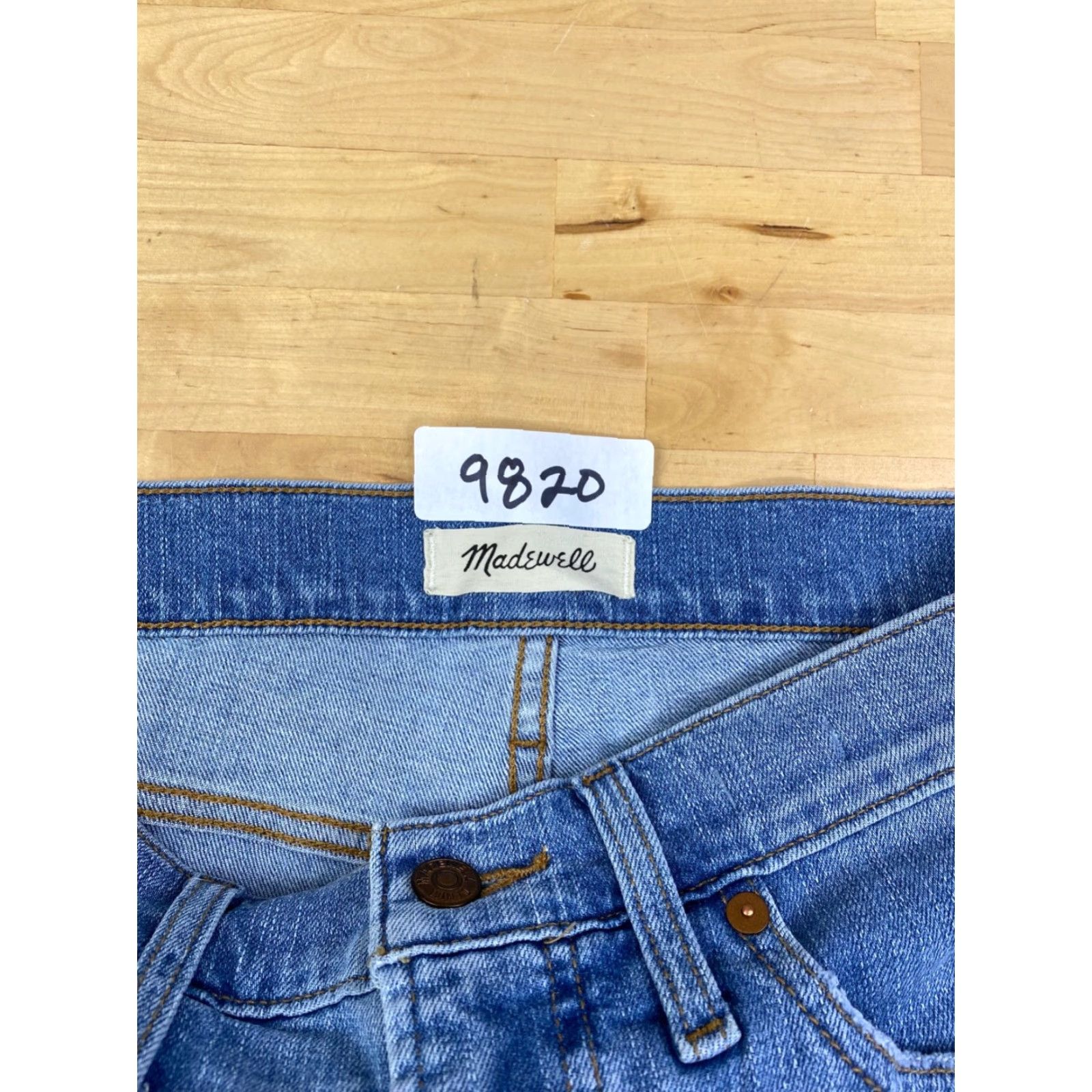 Madewell VINTAGE Madewell Jeans Women 27x27 Blue High Rise Casual Regular 9820 Straight Pockets Stretch Size 27" / US 4 / IT 40 - 3 Thumbnail