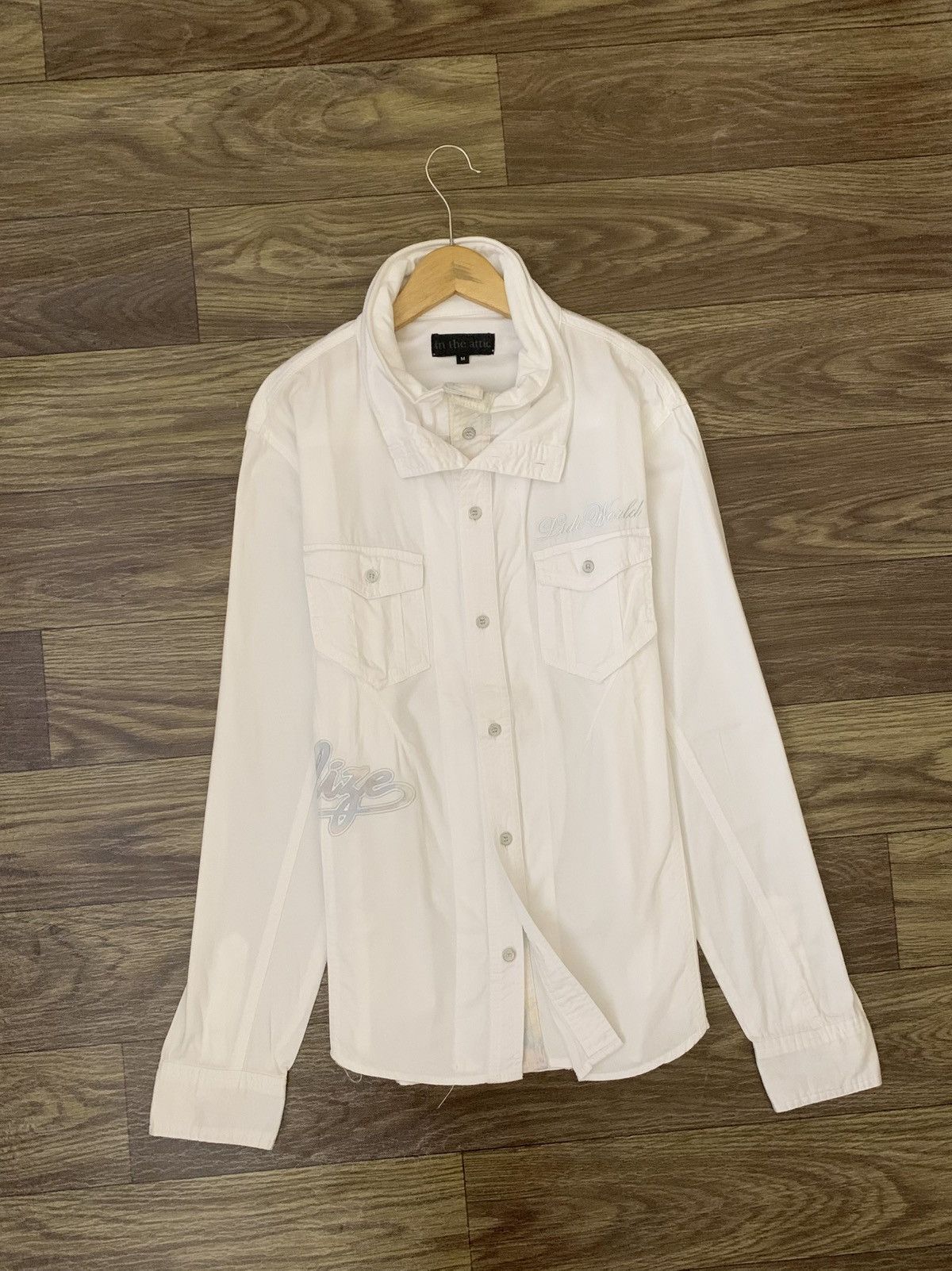 In The Attic Mens Shirt IN THE ATTIC Cotton Long Sleeve Size US M / EU 48-50 / 2 - 2 Thumbnail