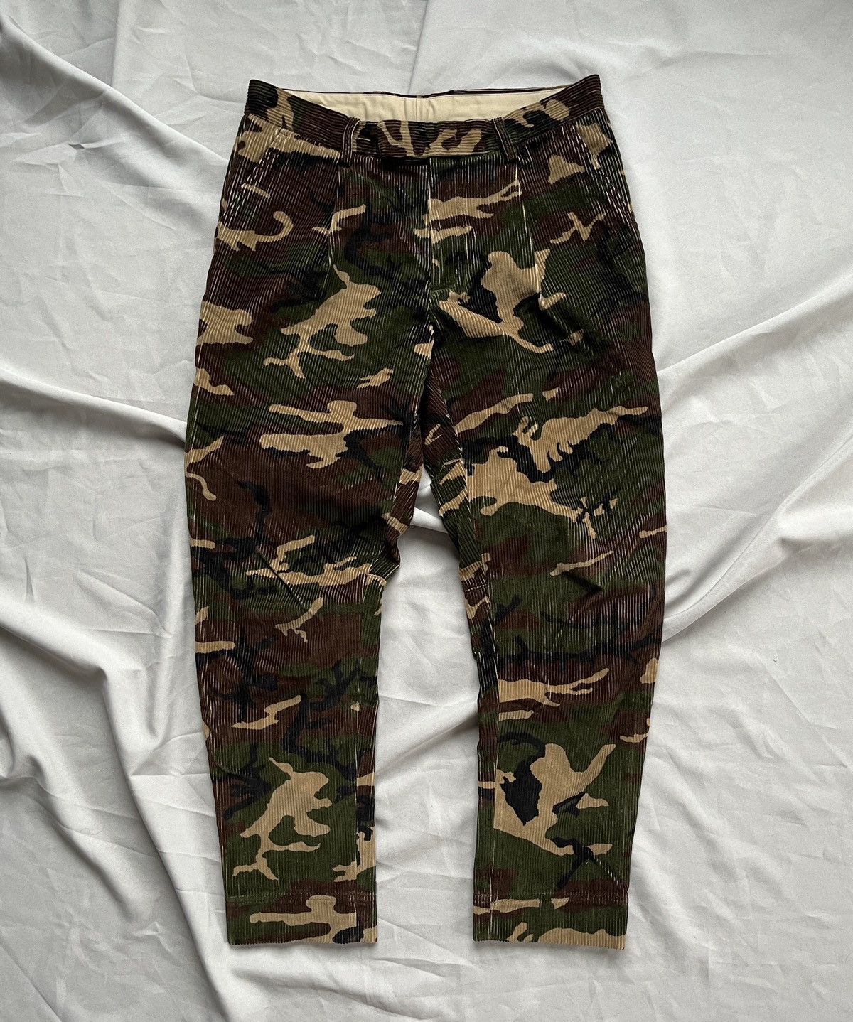 Moncler Moncler Corduroy Velvet Camo Pants Size US 30 / EU 46 - 1 Thumbnail