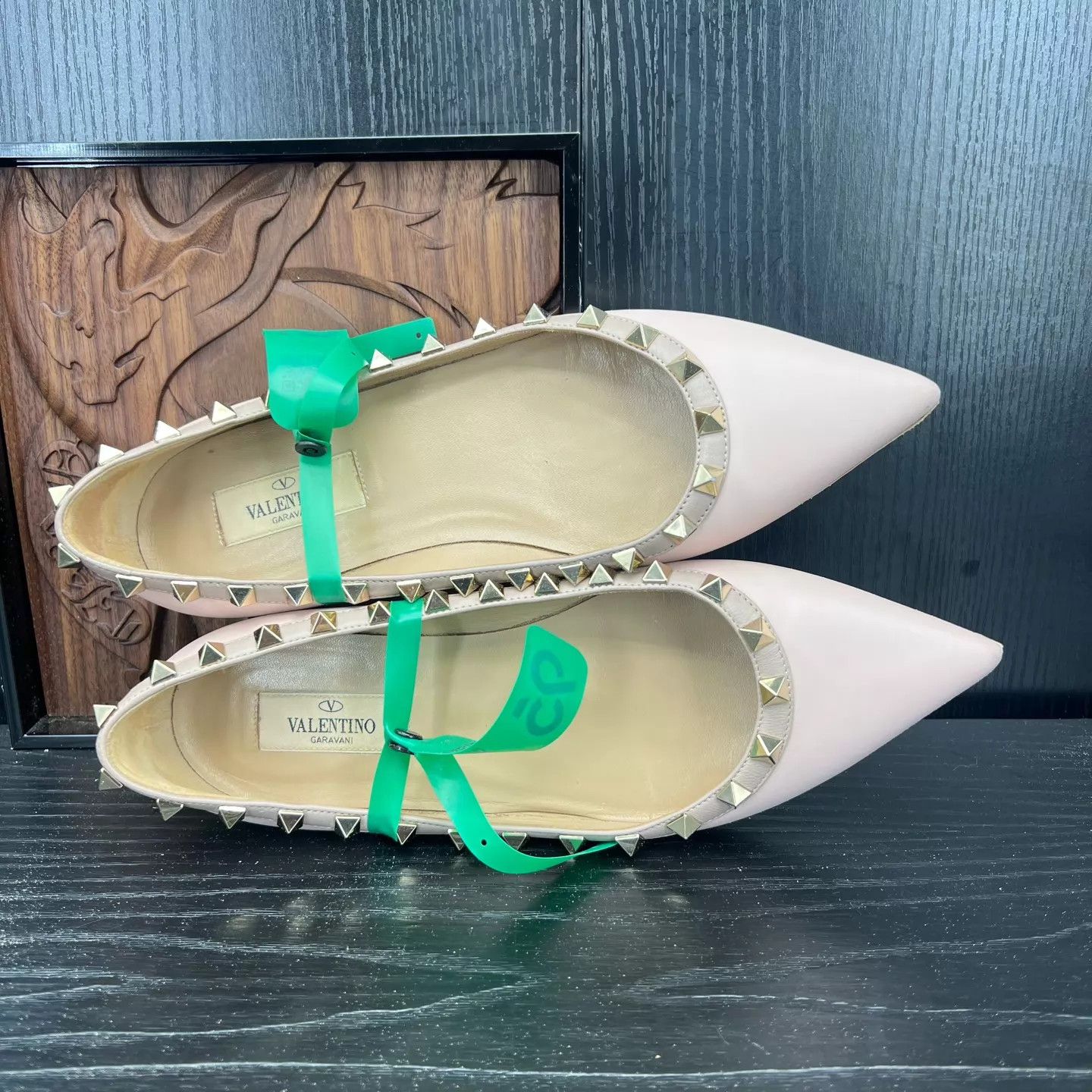 Valentino Valentino Rockstud Nude Pink Flats 37 Protected Size US 6.5 / IT 36.5 - 5 Thumbnail