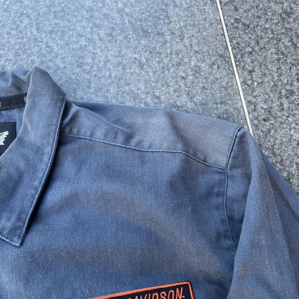 Harley Davidson × Vintage Vintage Harley Davidson V-Twin Navy Blue Shirt Size US XL / EU 56 / 4 - 7 Thumbnail