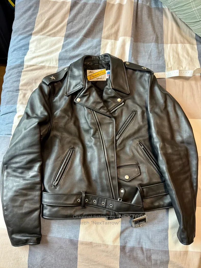 Schott Schott Motorcycle leather coat Size US XXL / EU 58 / 5 - 1 Thumbnail