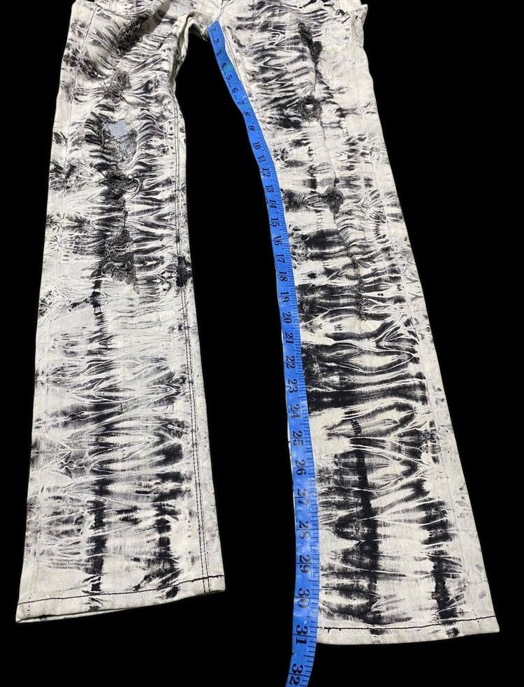 If Six Was Nine × Japanese Brand × Le Grande Bleu (L.G.B.) Buckaro Jeans ~ Acid Wash Distressed Size US 29 - 10 Thumbnail