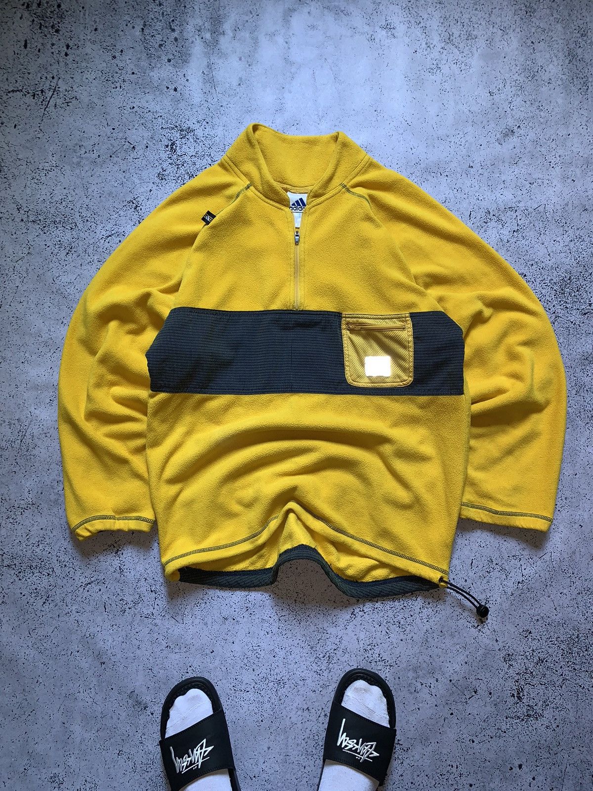 Adidas × Vintage Vintage Adidas Outdoor Life Fleece Sherpa Nylon Logo Y2K USA Size US M / EU 48-50 / 2 - 2 Thumbnail