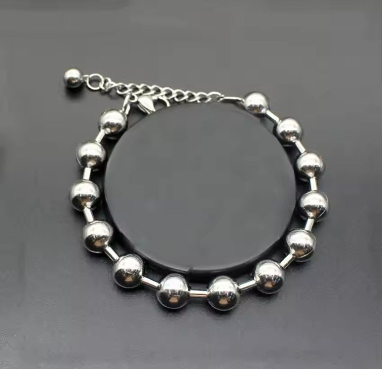 Jewelry × Vintage Ball Chain Bracelet 2000s Chrome Y2K Punk Skater Grunge Size ONE SIZE - 1 Thumbnail
