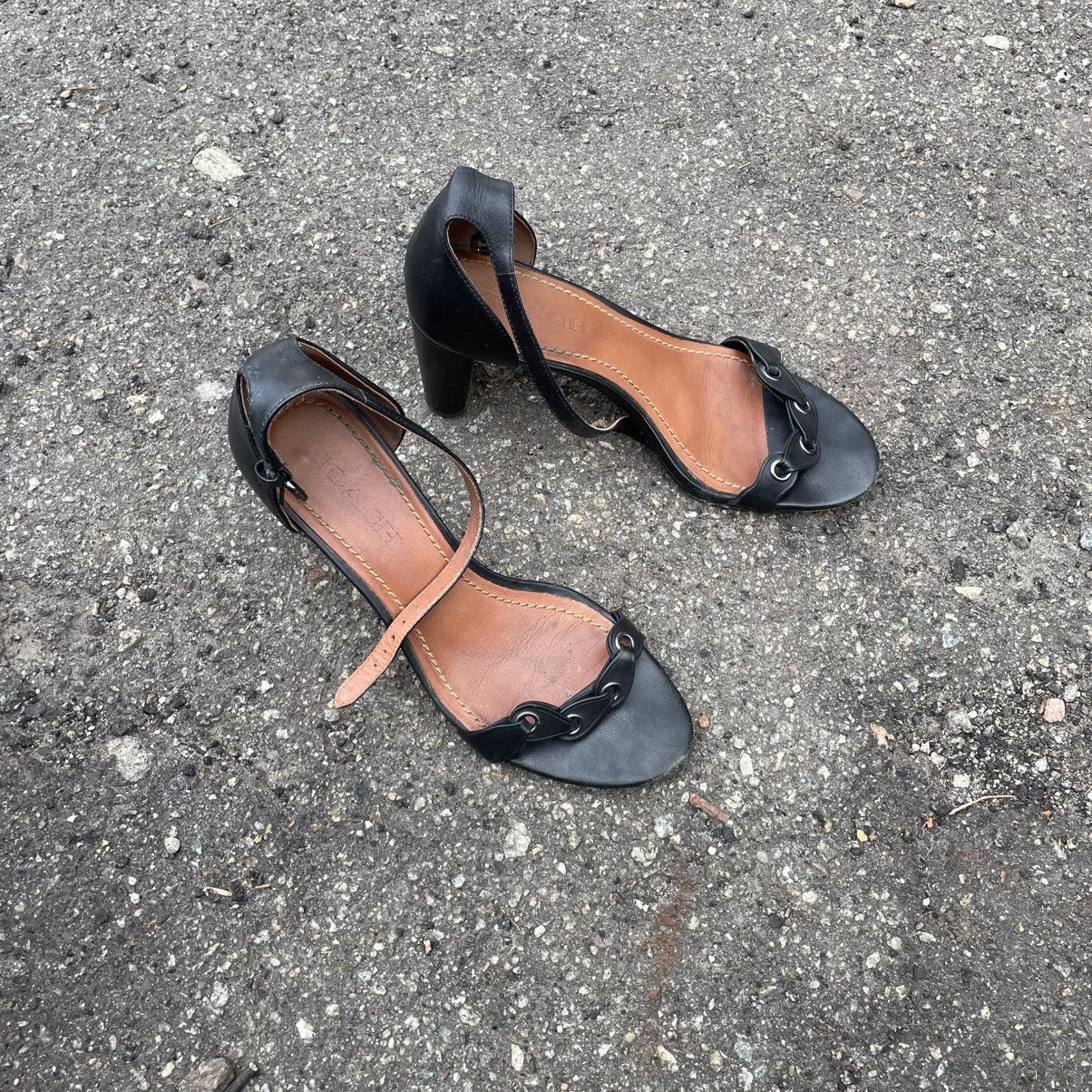 Coach 8 COACH black heels platform wedge sandal old money Size US 8 / IT 38 - 1 Thumbnail
