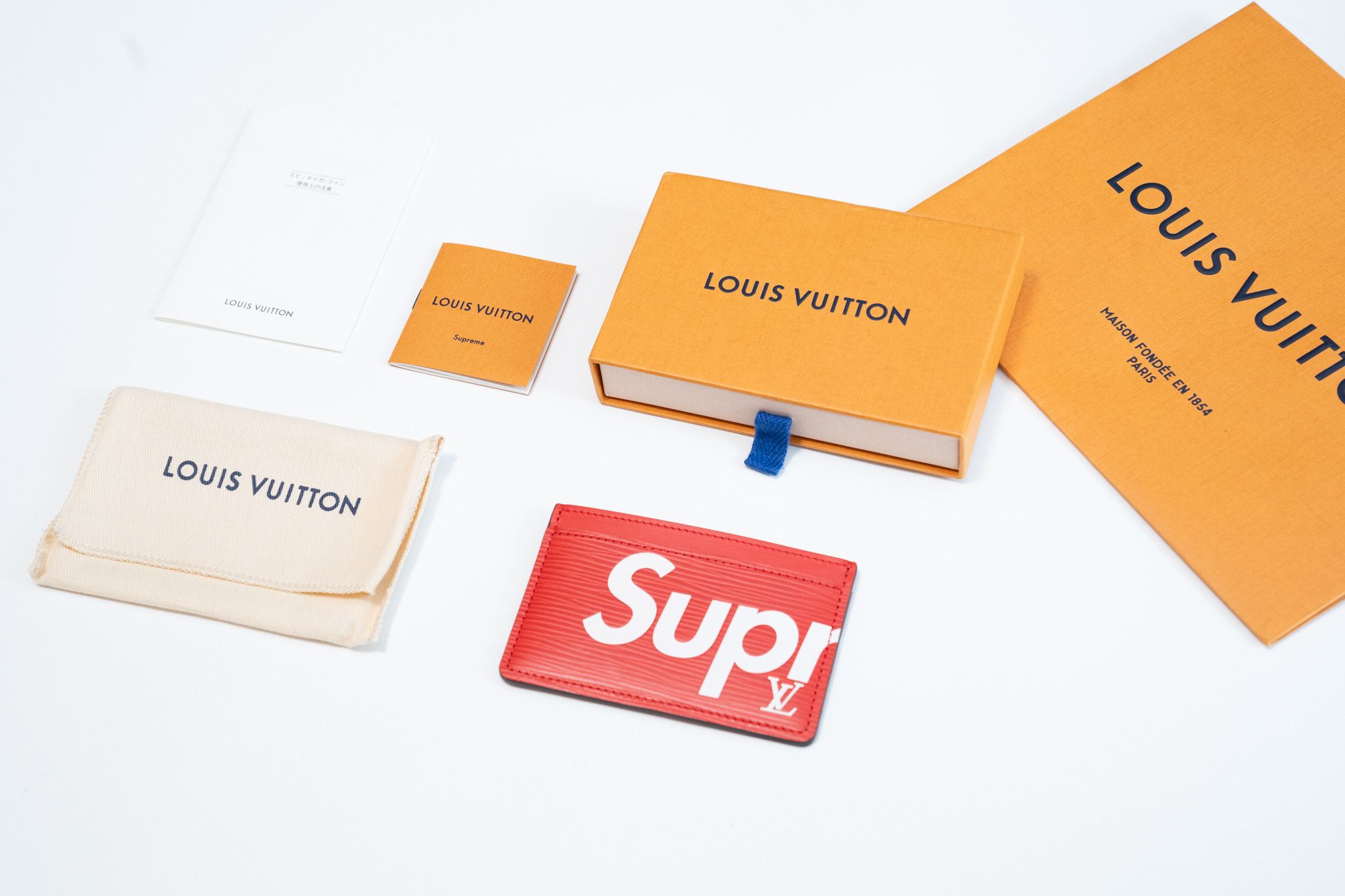 Louis Vuitton × Supreme Louis Vuitton Supreme Card Holder Size ONE SIZE - 7 Thumbnail