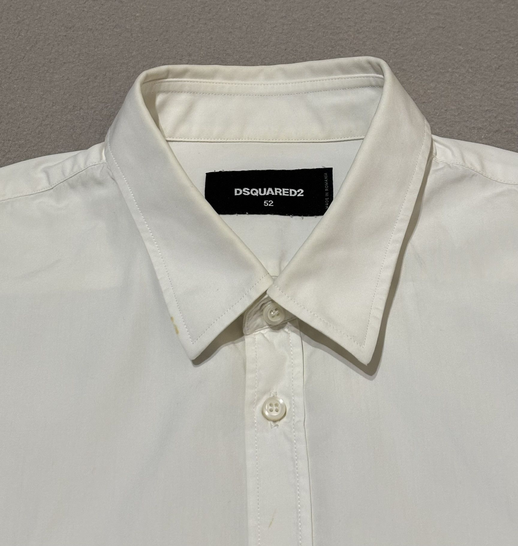 Dsquared2 Dsquared2 White Shirt Size 52 Size US L / EU 52-54 / 3 - 17 Thumbnail