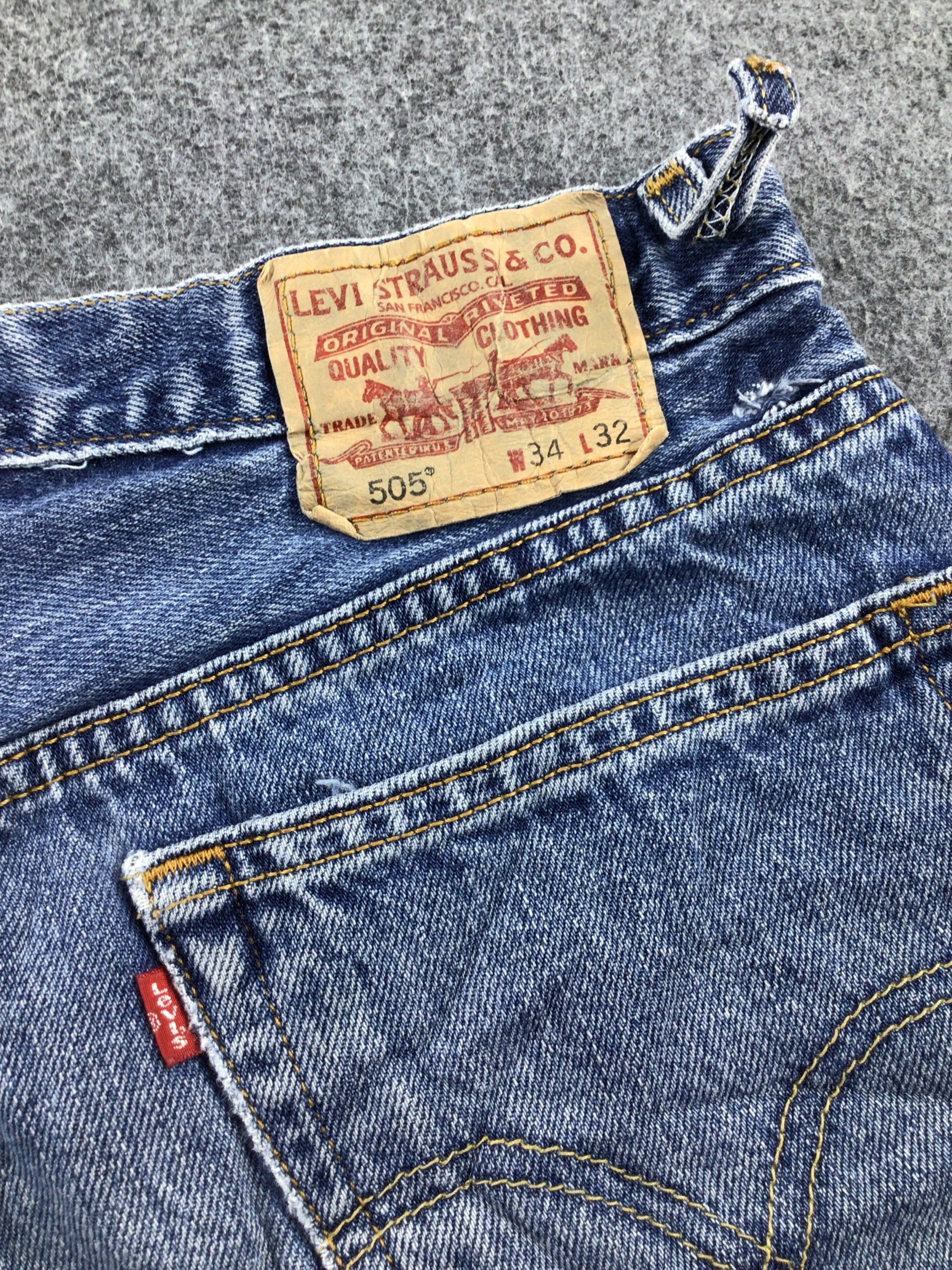 Levi's Vintage Levis 505 Jeans Faded Blue Denim KJ299A Size US 33 - 5 Thumbnail