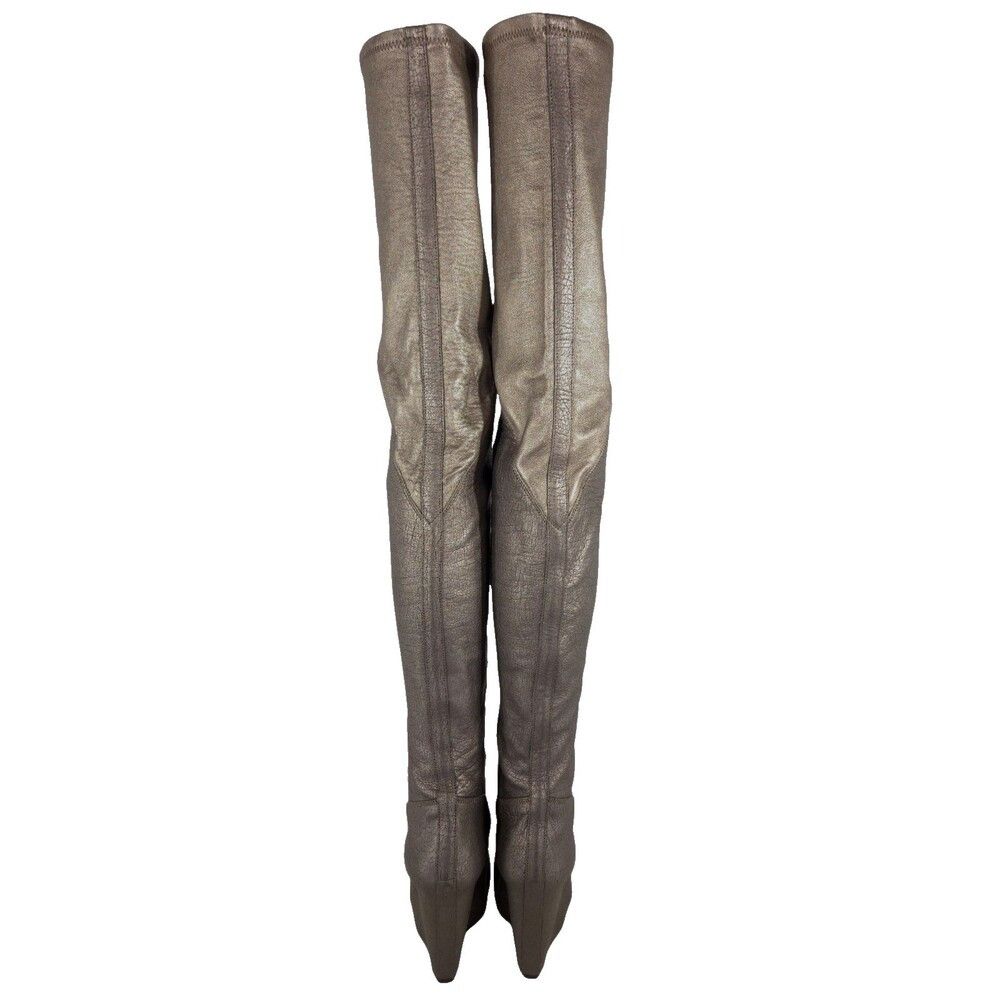 Rick Owens Rick Owens Ruhlmann Boots US 6 EU 36 Womens Silver $2330 Size US 6 / IT 36 - 7 Thumbnail