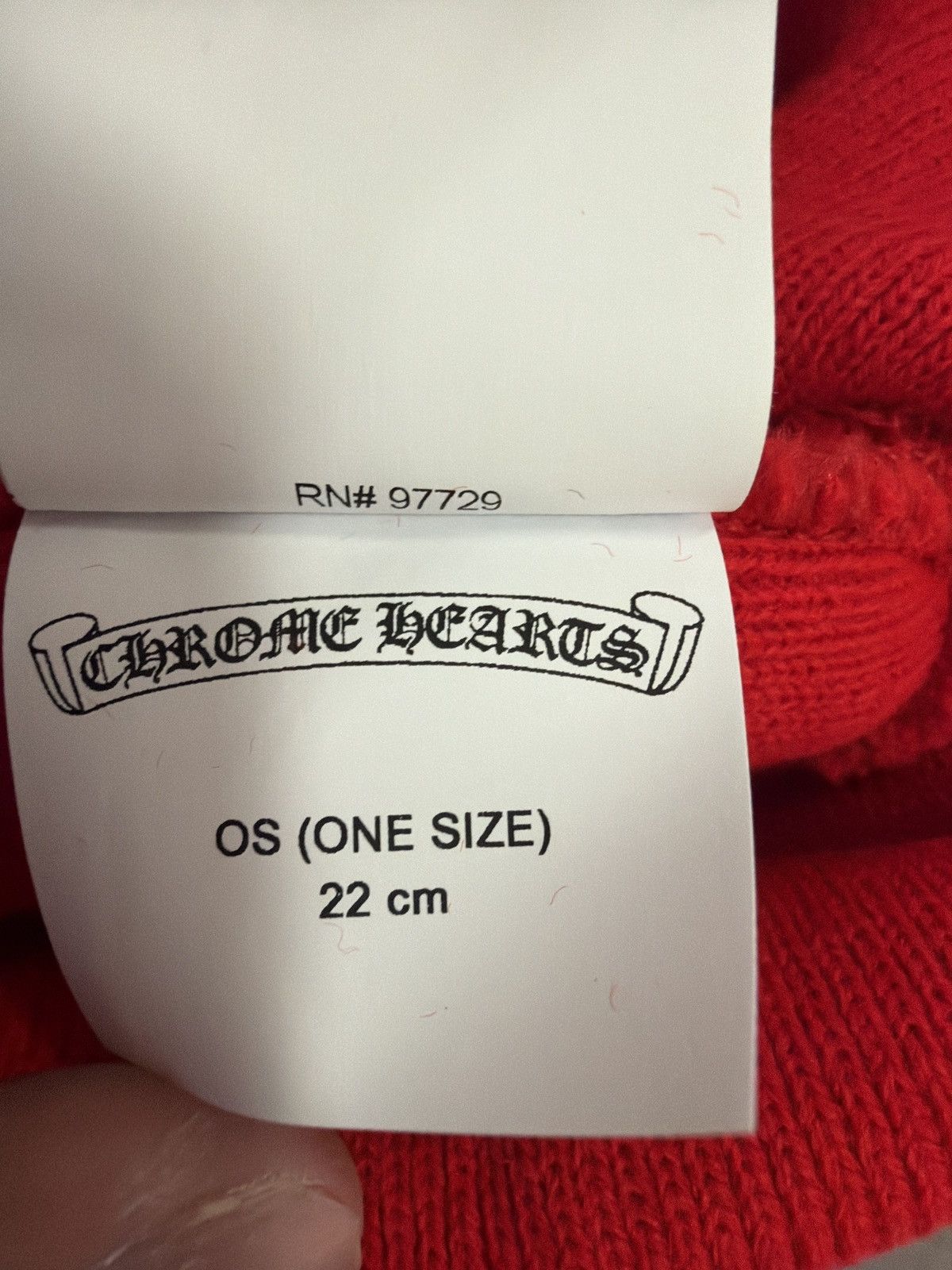 Chrome Hearts CHROME HEARTS LOGO BEANIE RED Size ONE SIZE - 4 Thumbnail