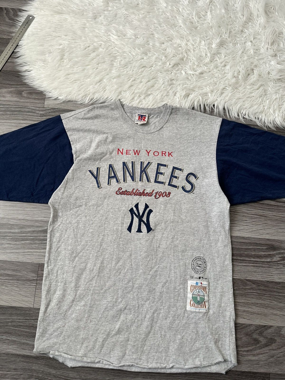 New York Yankees New York Yankees Grey 1994 MLB vintage rare Longsleeve Size US XL / EU 56 / 4 - 3 Thumbnail