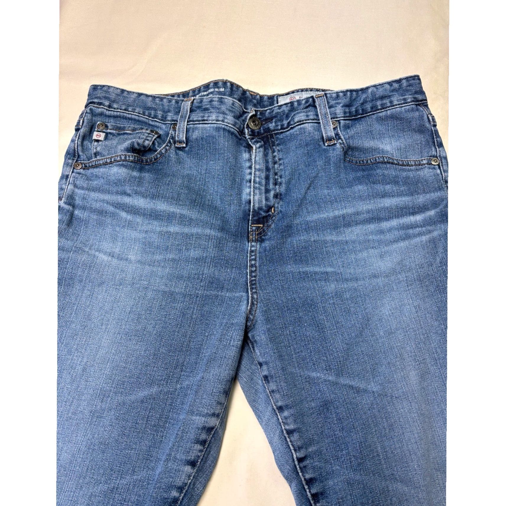 Vintage VINTAGE AG Adriano Goldschmied Ex Boyfriend Slim Jeans Medium Wash Women Size 32X27 Size 24" / US 00 / IT 34 - 2 Thumbnail