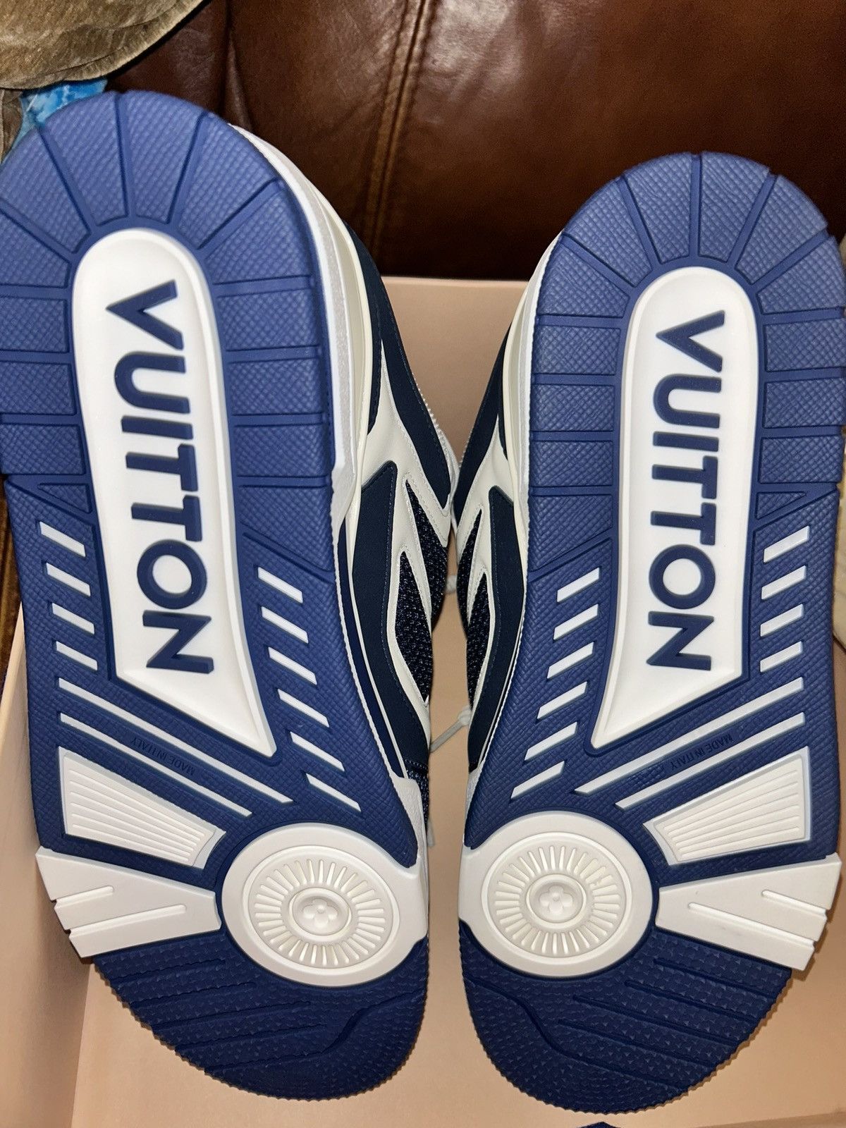 Louis Vuitton Louis Vuitton Skate Sneaker “Marine” “Navy” Size US 10 / EU 43 - 7 Thumbnail
