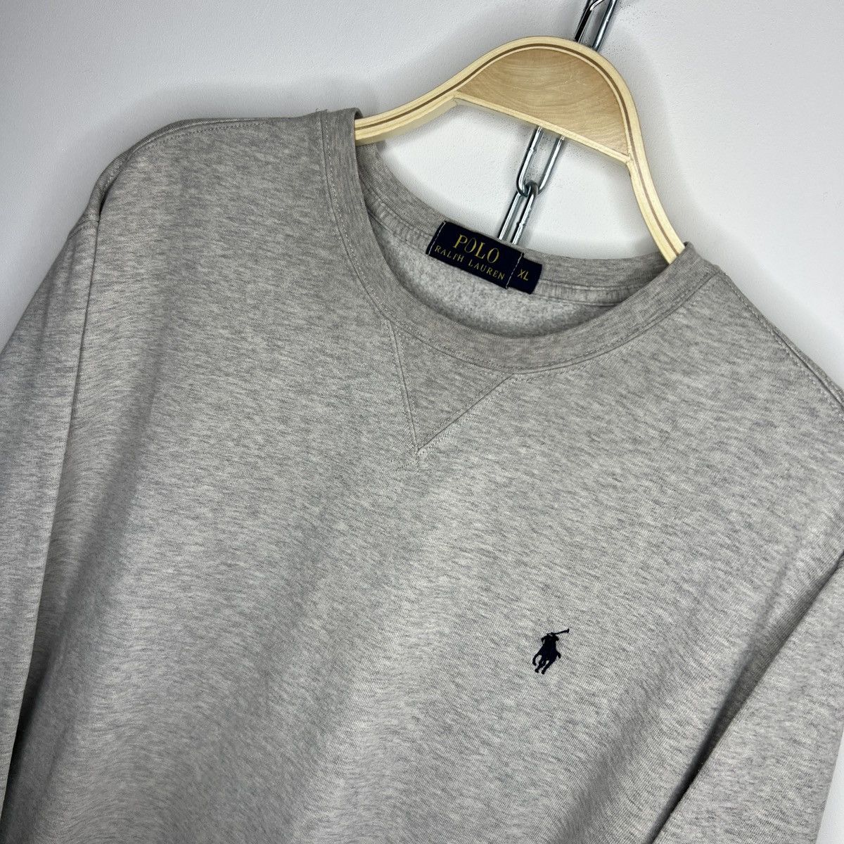 Polo Ralph Lauren Vintage Polo Ralph Lauren Sweatshirt Crewneck Grey Pony Logo Size US XL / EU 56 / 4 - 4 Thumbnail