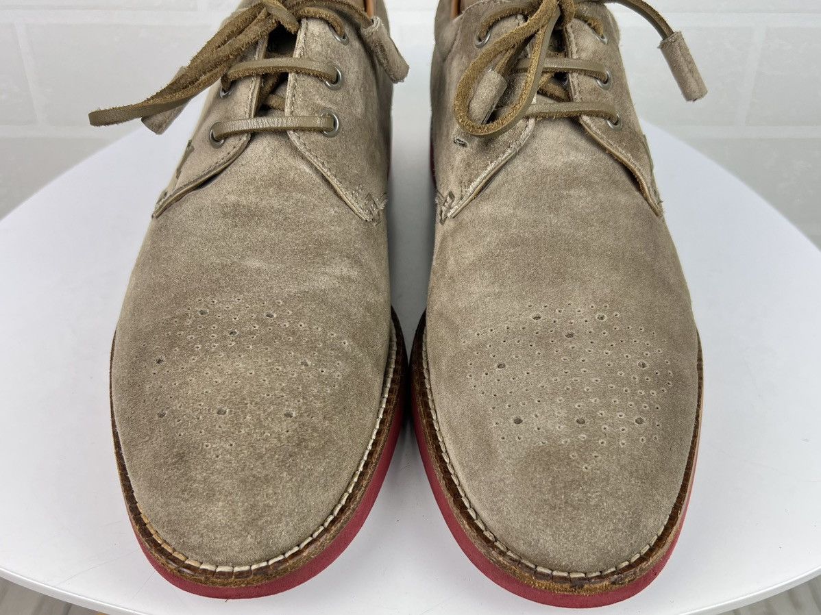 Louis Vuitton LOUIS VUITTON Derby Suede Shoes Lace Up LV Logo Beige Men's Size US 9.5 / EU 42-43 - 9 Thumbnail