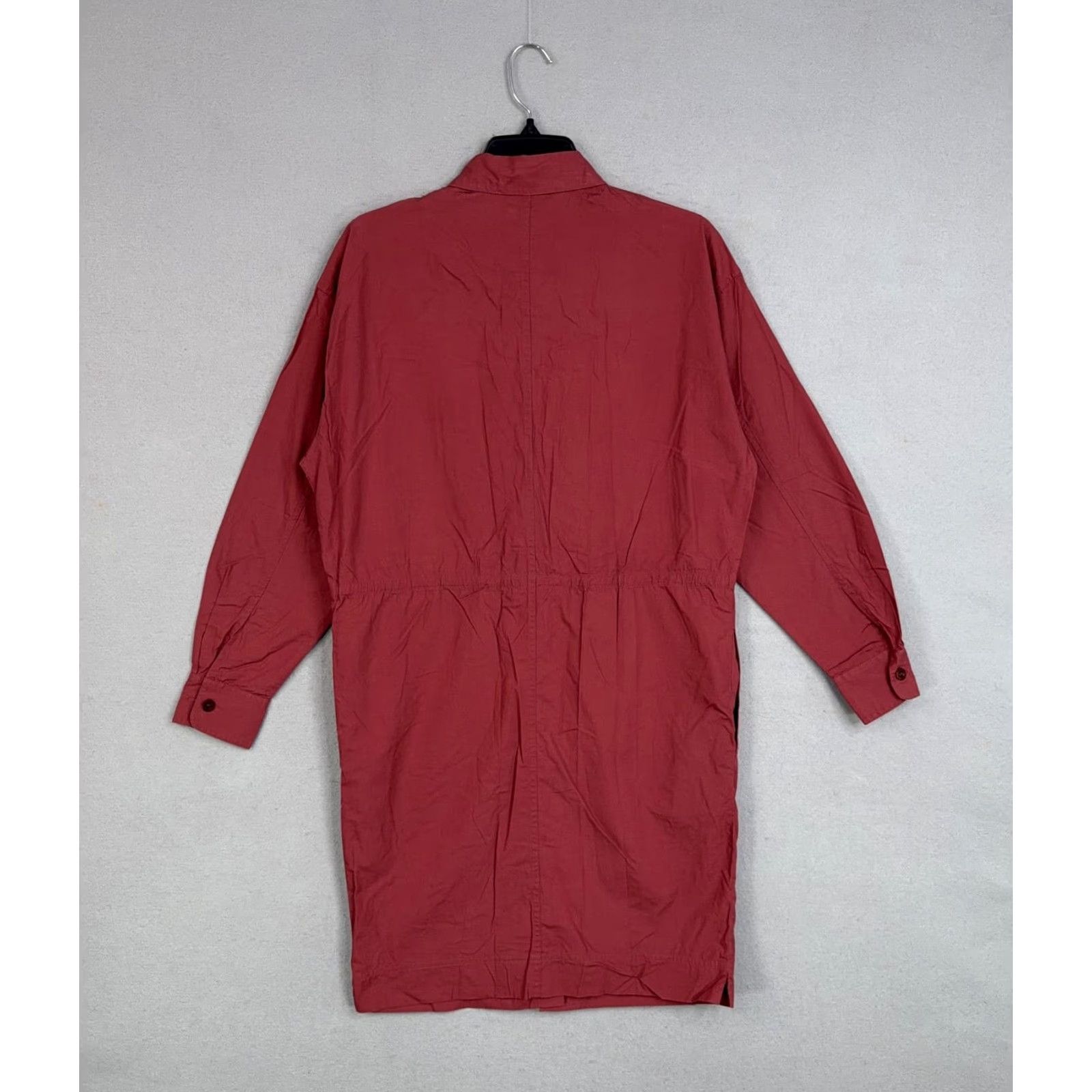 J.Crew VINTAGE J.CREW Shirt Dress Womens 4 Red Classic Preppy Heritage Pockets 90s Casual Workwear Knee Length Womens Size S / US 4 / IT 40 - 6 Thumbnail