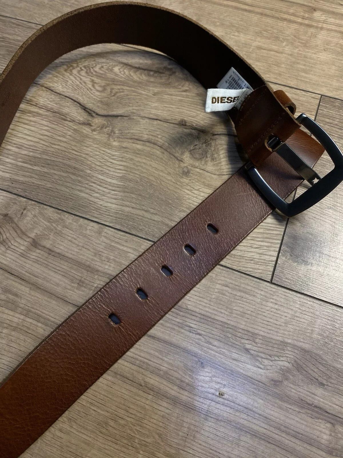 Diesel diesel vintage leather Belt Men Y2K 95 Cm Size 38 - 5 Thumbnail