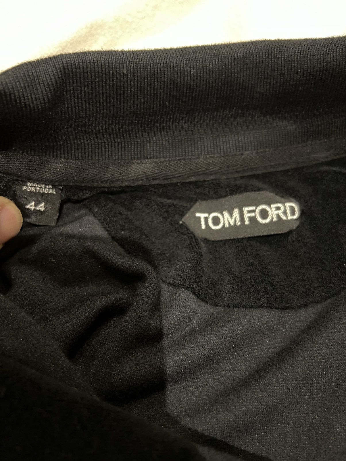 Tom Ford TOM FORD Cotton-Blend Terry Polo 44 Black Towelling Size US S / EU 44-46 / 1 - 10 Thumbnail