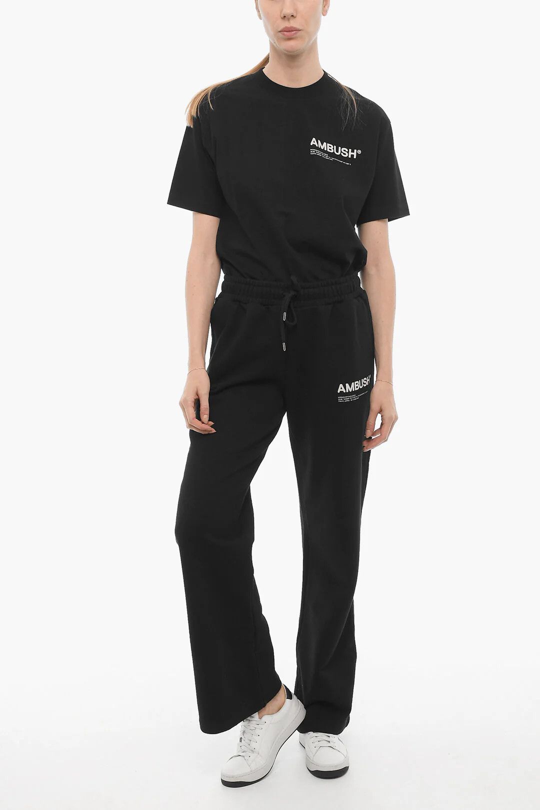 Ambush Design og1mm0426 Solid-Color Fleece Pant in Black Size 27" / US 4 / IT 40 - 4 Thumbnail