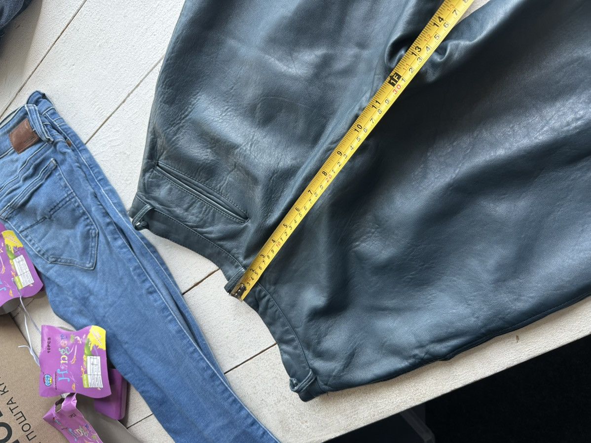 Leather 🚨Vintage leather pants motorcycles BROWN LUXURY Y2K Size 30" / US 8 / IT 44 - 18 Thumbnail