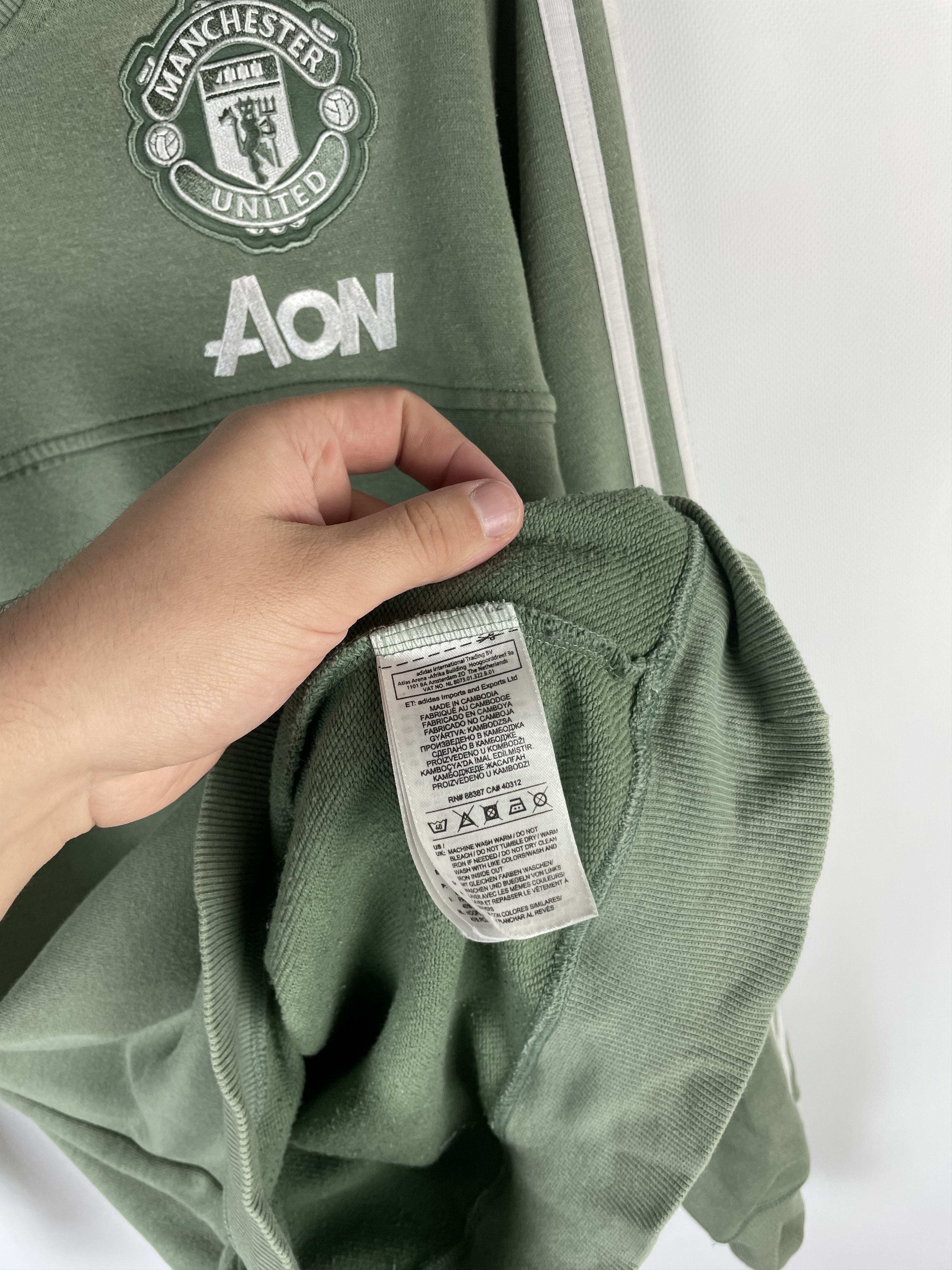 Adidas × Vintage Adidas Manchester United Sweatshirts Size US L / EU 52-54 / 3 - 6 Thumbnail