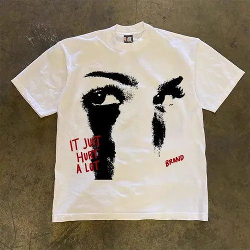 VIBE White Street Hip Hop Rap Loose Short Sleeve T-Shirt Size US M / EU 48-50 / 2 - 4 Thumbnail