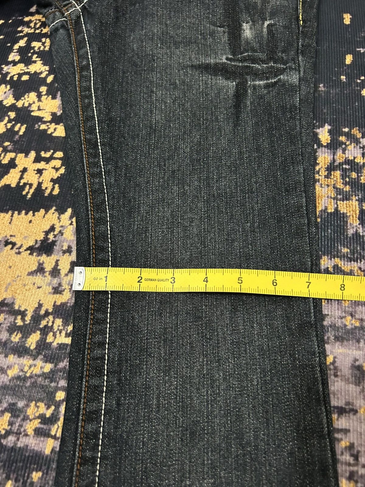 Tornado Mart Vintage PANTOMIME Clau Mark Flare Jeans Size 29" - 18 Thumbnail