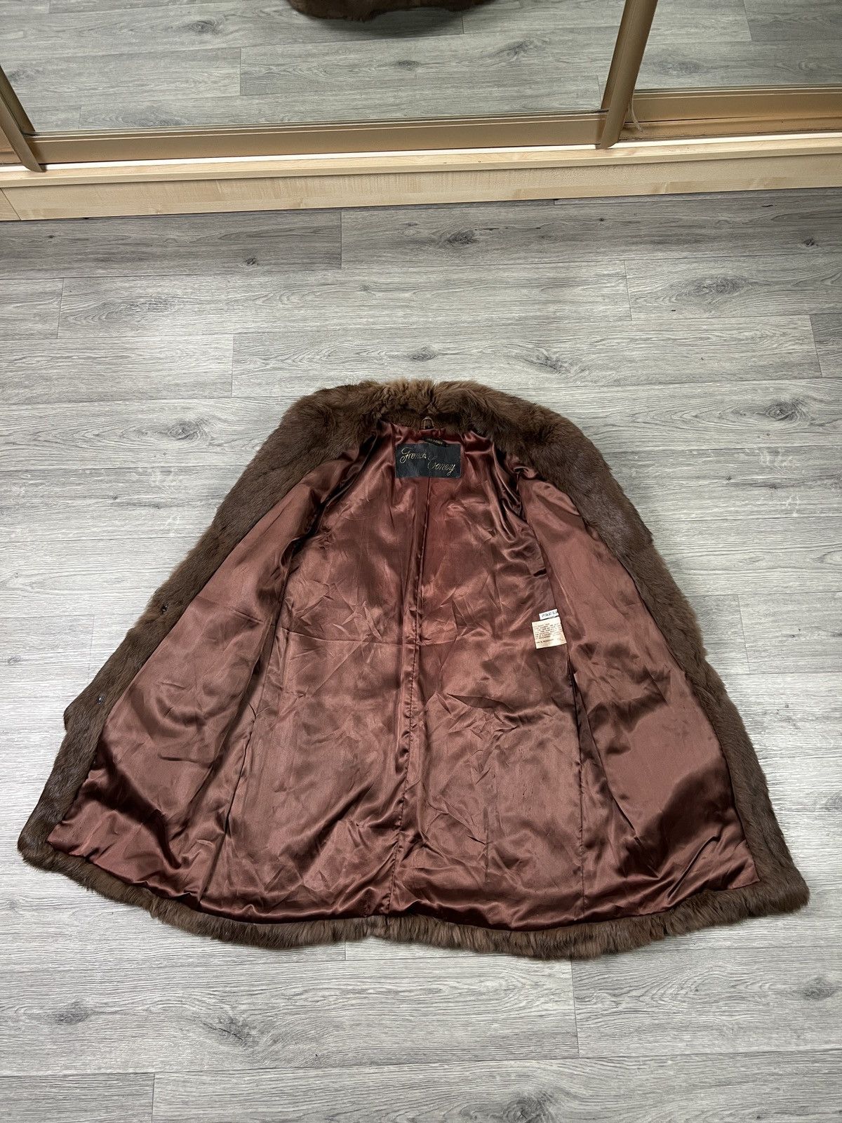 Other Vintage French Coney Fur coat Rabbit fur Brown Winter coat Size S / US 4 / IT 40 - 5 Thumbnail