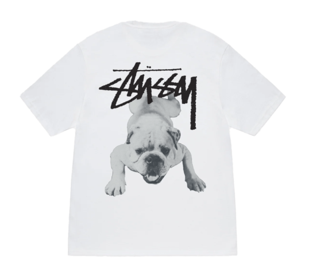 Stüssy Stock Dog Tee White • XL