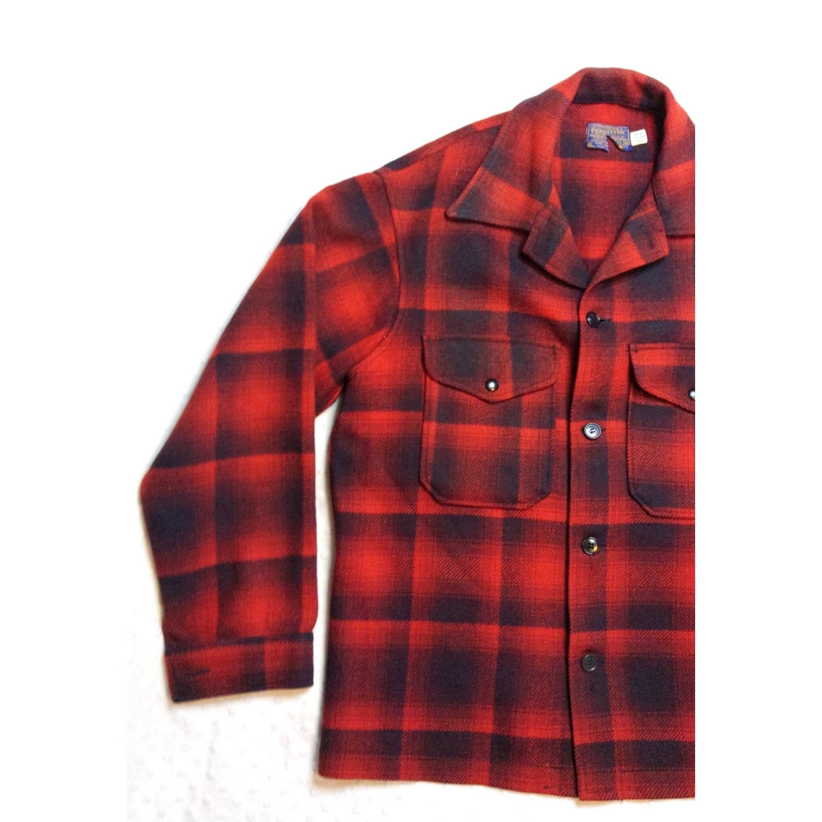 Pendleton VINTAGE Pendleton Jacket Mackinaw Cruiser Wool Red Buffalo Plaid M Medium USA Mens, Plaid, Casual, Workwear, Outdoor, Hiking, Hunting, Walking Size US M / EU 48-50 / 2 - 3 Thumbnail