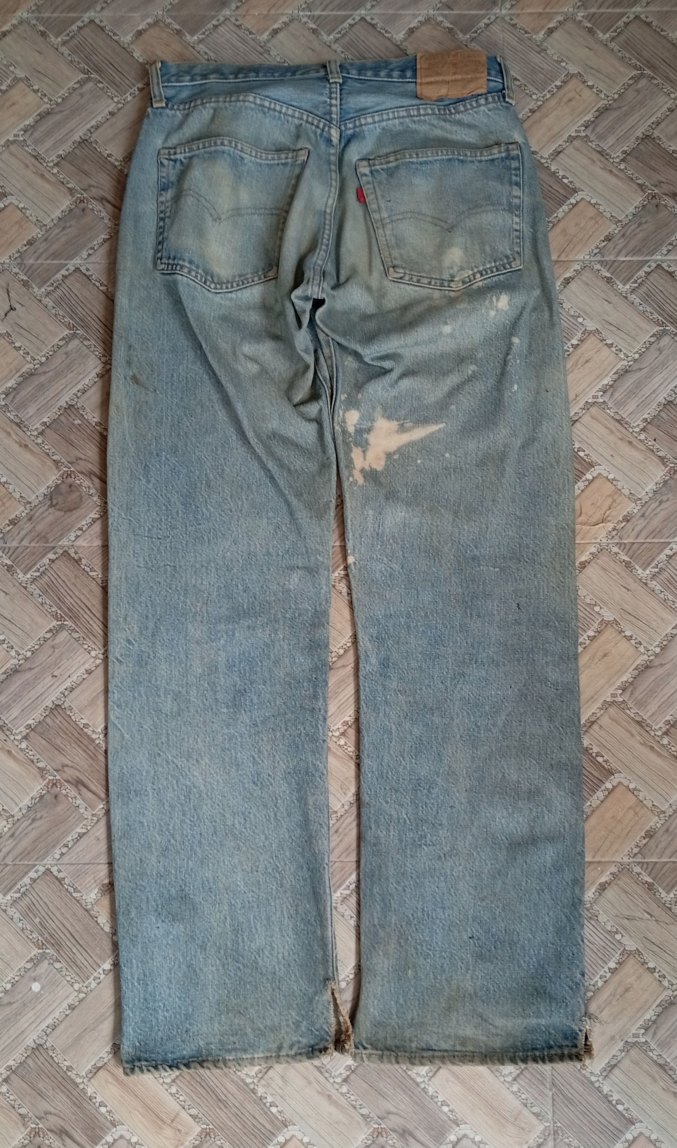 Levi's Vintage Clothing VTG 70's distressed Levi's 501 rendim Size US 31 - 2 Thumbnail
