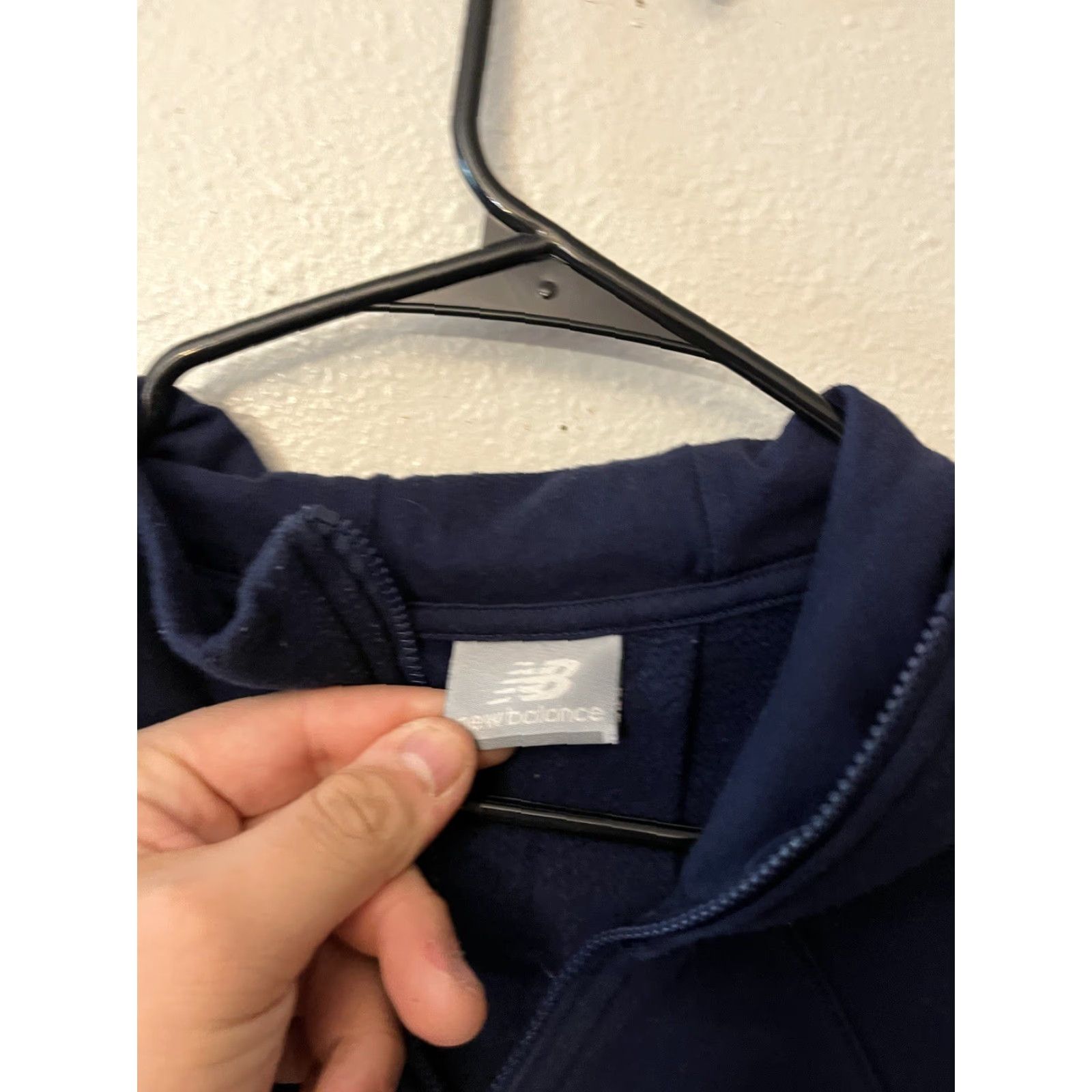 New Balance NEW BALANCE BLUE Full Zip Hoodie Womens Size L Navy Blue Size L / US 10 / IT 46 - 3 Thumbnail