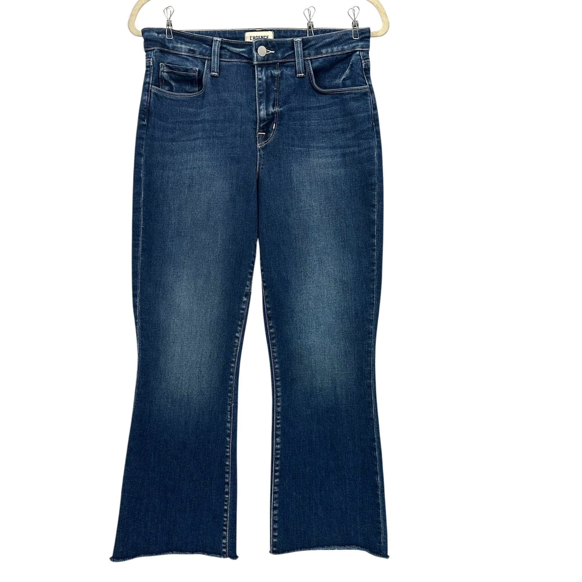L'AGENCE L'AGENCE Womens 27 Jeans Kendra High Rise Cropped Flared Size 27" / US 4 / IT 40 - 1 Thumbnail